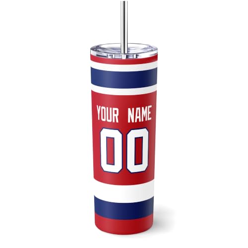 Image of ANTKING Montreal Tumbler 20oz Travel Mug Custom Name Number Gifts | Stainless Steel Insulated Coffee Cup for Men Women