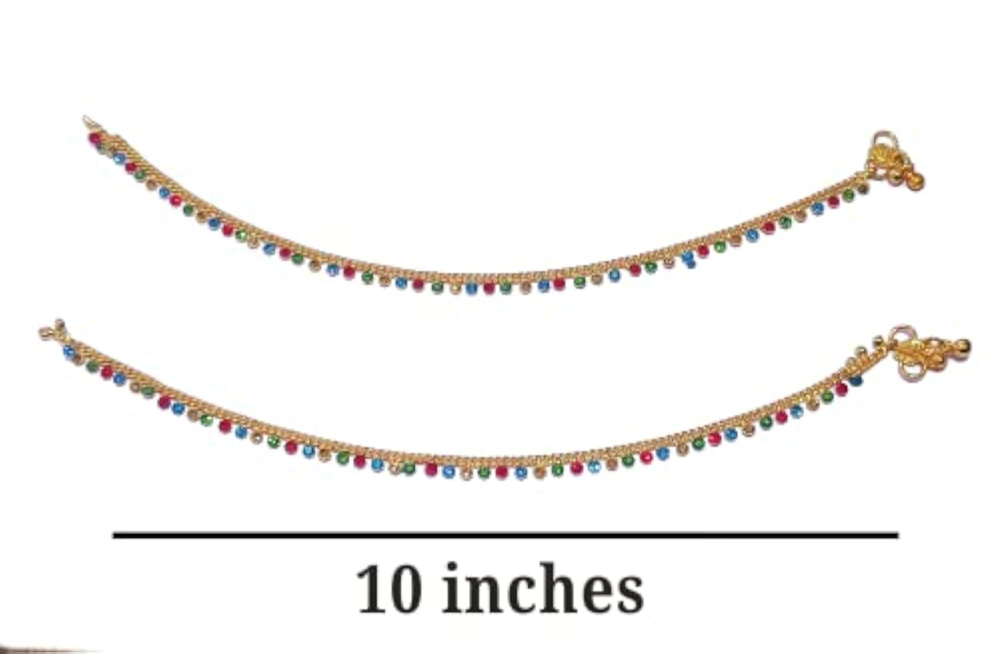 Women's Gold Plated Anklets Payal, Elegant Design