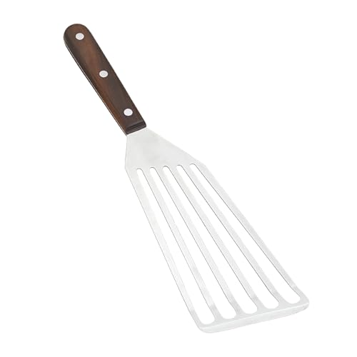 Fish Spatula with Wood Handle for Flipping