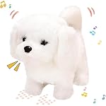 Battery Operated Walking Plush Toy with Sound and Movement – Animal Variant as Shown (Dog)