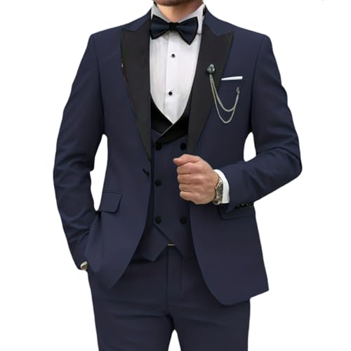 Smoking 3 pièces homme coupe ajustée grande taille 6XL sans compromis