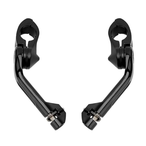 Repose-pieds moto 32mm en acier noir robuste pour protection moteur