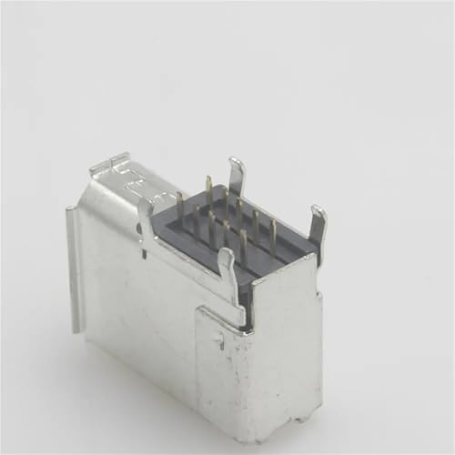 Conector macho de 10 núcleos con pin de flexión lateral para servoaccionamiento PCB SM-10P 4