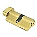 65mm Cylinder Lock, Copper Single Open Anti-Theft Door Lock Cylinder Security Copper Lock Interior Bedroom Living Room, Door Lock Cylinder and Suitable for Wooden Doors, Aluminum Doors
