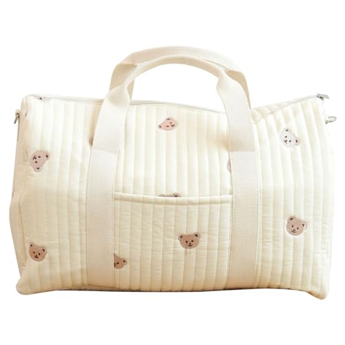 Grand sac de voyage brodé pour femme avec grande bandoulière amovible