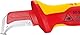 KNIPEX Abmantelungsmesser mit Gleitschuh isoliert mit Mehrkomponenten-Hüllen, VDE-geprüft 180 mm, 98 55