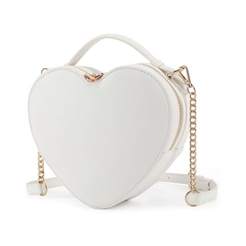 lola mae Heart Shape Satchel Crossbody Purse for women Zip Around Shoulder Bag Cover