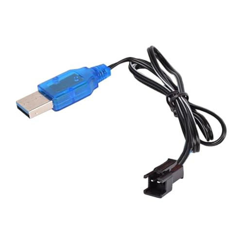 Black 3.7V Charger Lipo Battery Cable for USB Drone Electric Rc Toys Airplane Model Music Machine Charger,Remote and App Controlled Vehicle Parts，Battery Chargers