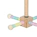 Bothyi Bird Stand Perch Toy Cockatiel Toy Hemp Ropes Wrapped Resistant Easy Installation Wooden Exercise Stand Parrot Perch