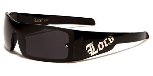Locs Men's Sunglasses Gangster Hunting Fishing Sports Biker Motorcycle (Black...