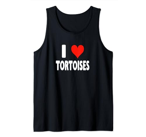 I Love Tortoises - Corazón lindo y divertido animal del zoológico Camiseta sin Mangas