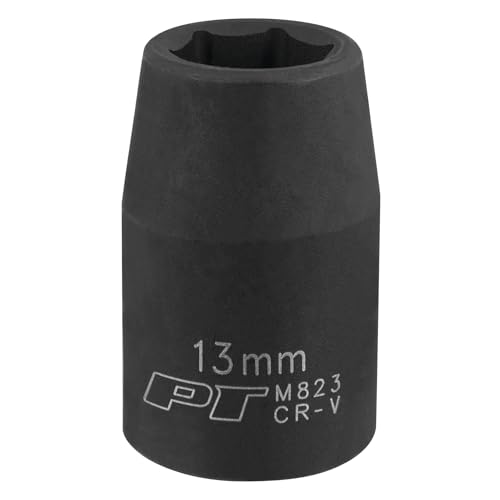 Image of Performance Tool M823 1 /2-Inch Drive 13mm 6pt Impact Socket for Heavy Duty Applications with Enhanced Torque Transfer and Longevity