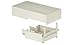 Hubbell Wiring Systems HBL4774AIV Steel Metal Raceway Take-Off Connector, 11-5/16" Length x 4-7/8" Width x 3-9/64" Height, Ivory