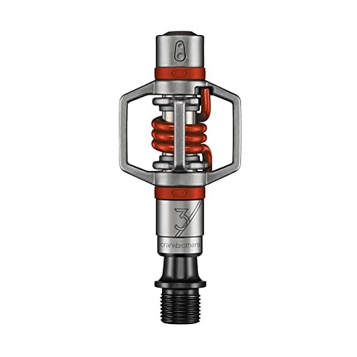 Crankbrothers Cb-13566 Pedales de Pan de manivela. Eggbeater 3 Primavera Negro, Unisex, Rojo, Talla única