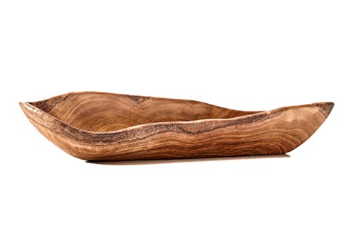 Windalf Rustikale Teakholz-Schale Galina 33 cm