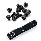 12Pcs Disassembled Titanium Triangle Screws For Microtech UTX-85/Ultratech OTF Repair Knives Parts&Accessories New (Black)