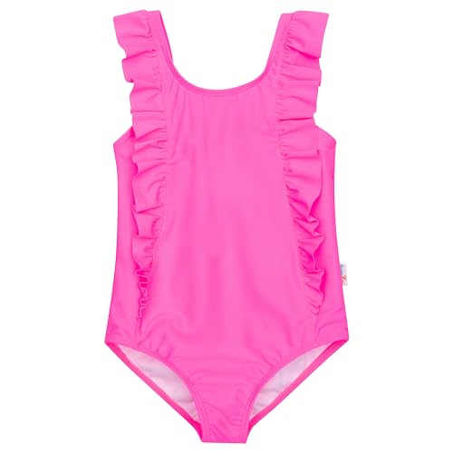 Image of SwimZip Girls' Ruffle One-Piece Swimsuit with UPF 50+ Sun Protection