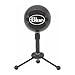 Blue Snowball Microfono USB per Registrazione, Streaming, Podcast, Gaming su PC e Mac, Mic a Condensatore con Modelli Polari Cardioide e Omnidirezionale e Design Retrò Elegante - Nero immagine