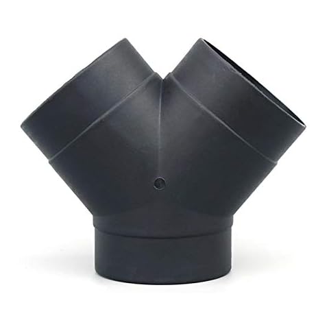 coil-c Air Duct Tube Y Piece Outlet 75mm Air Vent Ducting Y Piece Elbow Pipe Outlet Exhaust Connector Air Duct Heating Accessories For Eberspaecher Air For Diesel Parking Heater, Black Cover