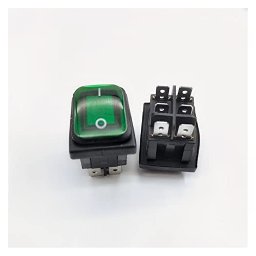 Interrupteur à bascule KCD4 DPST commutateur robuste haute capacité 16A 250V LED
