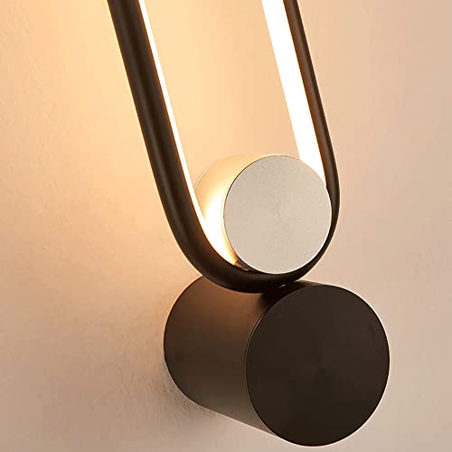 Aplique de pared de metal lineal LED moderno de 9W con diseño circular 6