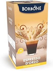 Caffè Borbone Barley Espresso — 72 Paper Pods of Creamy Plant-Based Decaffeinated Coffee — Delicious Barley-Infused Espresso Pods, Compostable Capsules Compatible with ESE and Pump Espresso Systems