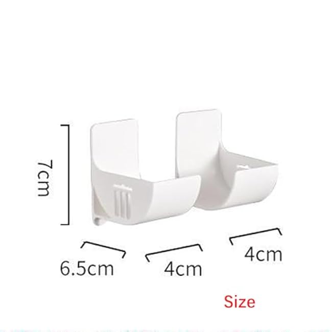 Self Adhesive Kitchen Storage Rack Space-Saving Organizer for Trash Bag Foil Wraps Rolling Pin Wall Mounted Storage Box Shelves No-Drill Cabinet Door Storage Solution for Kitchen Bathroom 2 Sets