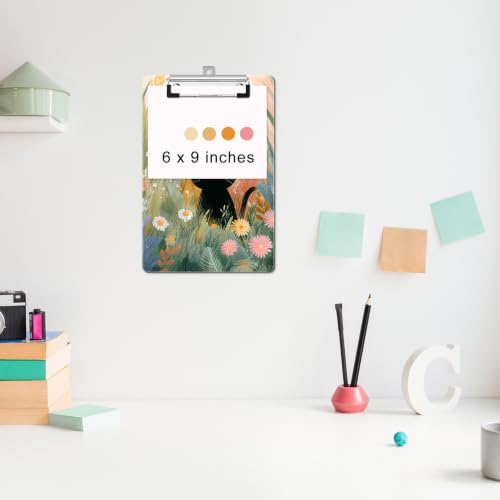 Image of Small Plastic Clipboard 6 x 9 in, Standard A5 Size Fashion Clip Board