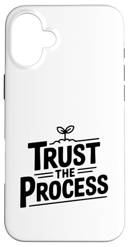 Trust The Process ���`�x�[�V���������߂���p�� �C���X�s���[�V���� �X�}�z�P�[�X iPhone 16 Plus �p