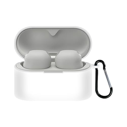 WF-1000XM6�p�V���R���f�� �P�[�X �V���v���� �\�t�g�P�[�X �������� �J�o�[�𑕒������܂܁A�[�d�^�C�v�\�ł� �J���r�i�t��(�z���C�g)