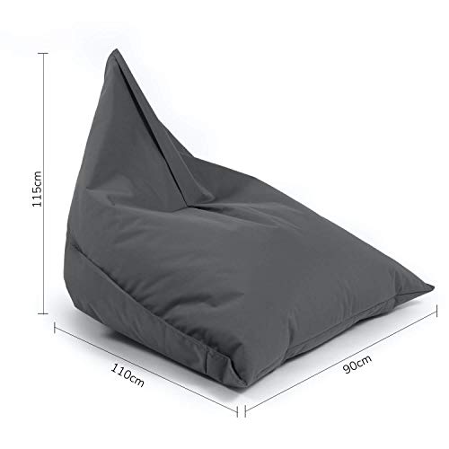 mokebo® Indoor & Outdoor Sitzsack für Balkon & Garten 'Der Schlitten', Bean Bag mit EPS-Perlen Füllung, Relaxliege… – Bild 4