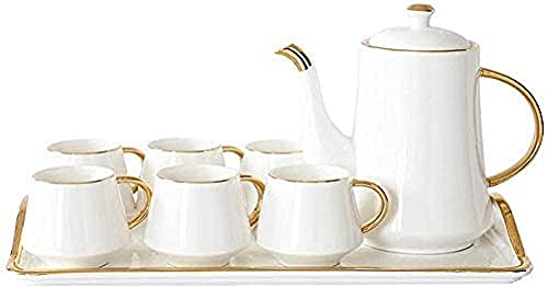 Tetera Japonesa, Café de cerámica Juego de té Caja de Regalo Nordic Phnom Penh Taza de café Blanco Cafetera Bandeja…