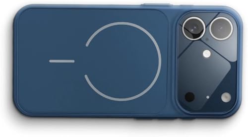 Image of for iPhone 16 Plus |Convert to 17 pro /17 Pro Max Style Premium Back Glass Magsafe Wireless Charge Converter Cover Magnetic Case for iPhone 16 Plus |Convert to 17 pro /17 Pro Max (Blue)