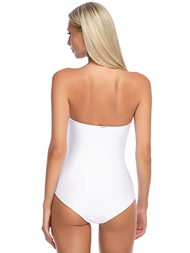 Image of RELLECIGA Women's Twist Front Shirred One Piece Swimsuit