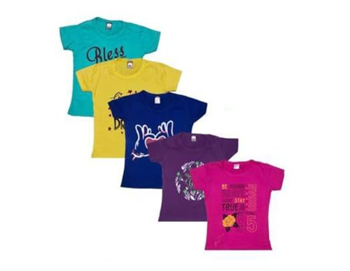 Image of Girls Cotton Casual Set of 5 pcs