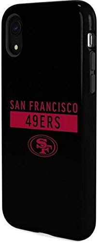 Skinit Pro Phone Case Compatible with iPhone XR - Officially Licensed NFL San Francisco 49ers Black Performance Series Design