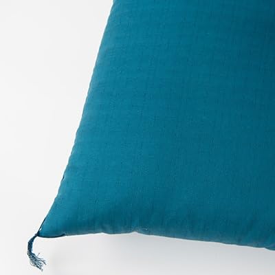 綿ふとん職人が手掛ける綿100%座布団(銘仙判)55cm×59cm(藍色)