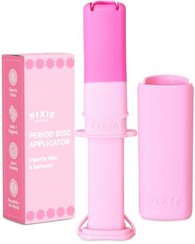 Pixie Menstrual Disc Applicator for Feminine Care - Inserts Like A Tampon - Every Woman Can Now Use Period Discs - Perfect for Long Nails - Self Sanitizer TPE Properties (Disc Applicator)