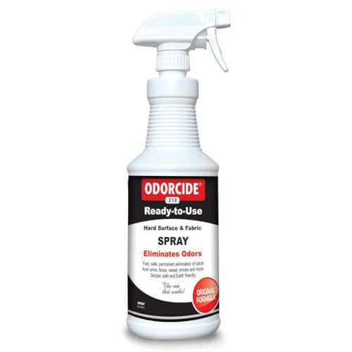 Odorcide Odor Eliminator Soaker: Odor Eliminator for Strong Odor on Carpets, Hardwood & More - Smoke, Sweat & Pet Odor Eliminator for Home w/Non-Enzymatic Formula, 32 oz