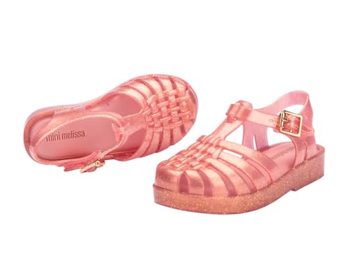 Image of mini melissa Possession Jelly Fisherman Sandal for Toddler and Kids | Iconic Fisherman Jelly Sandal for Toddlers & Girls, Adjustable Buckle, Waterproof, Bubblegum Scent, Play & Dress Shoes