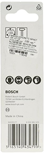 Broca Bosch CYL-1 para concreto Ø3 x 30 x 60 mm com 1 unidade