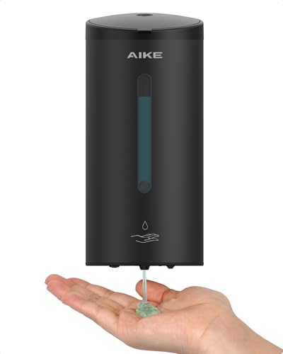 AIKE AK1205E Dispensador Automático de Jabón de Montaje en Pared, Gran Capacidad en Acero Inoxidable para Comedor y Baño AIKE AK1205E Dispensador Automático de Jabón de Montaje en Pared, Gran Capacidad en Acero Inoxidable para Comedor y Baño