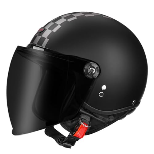 Casque moto jet vintage 3/4 DOTECE pour savourer vos balades et trajets quotidiens