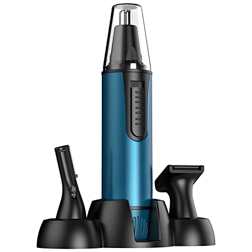 Nose Hair Trimmer 2021 Upgrade Rechargeable Nose Trimmer for Men and Women IPX7 Waterproof Dual Edge Professional Painless Eyebrow Facial Ear Hair Trimmer Clipper
