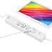 Produktbild Smart Steckdosenleiste,WLAN Mehrfachsteckdose mit Überspannungsschutz mit 4 unabhängig AC Ausgänge und 2 USB Anschlüsse,kompatibel mit Alexa,Google Home und Tuya Smart Life,Nur 2.4GHz