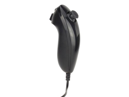 Black Nunchuk Nunchuck Controller For Nintendo Wii Motion Plus