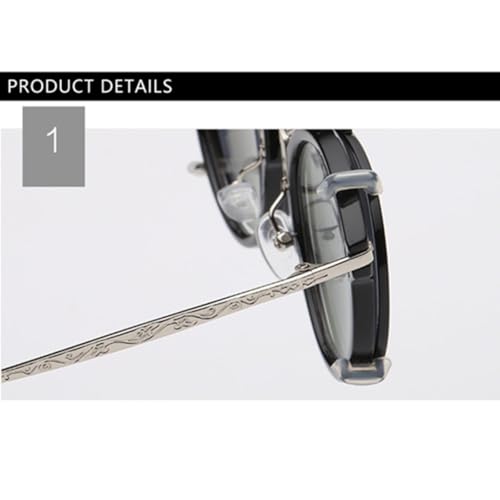 Fashion Vintage Steam Punk Sunglasses Men Women Double Layer Removable Lens Uv4004