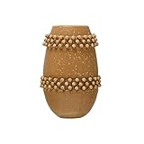Bloomingville Stoneware Vase with Raised Dots, Terracotta Reactive Glaze, Brown, 6.25