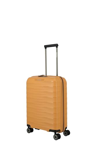 Travelite Handgepäck Koffer klein, MOOBY S, 55x40x20 cm, 2,3 kg, Kratzfeste Hartschale, mit recyceltem Material, Leichter Trolley mit 4 Doppelrollen, TSA-Schloss – passend für Lufthansa, Swiss UVM.