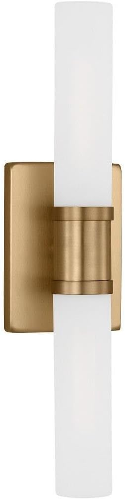 Generation Lighting 4565002-848 Keaton Vanity, 2-Light 120 Total Watts, Satin Brass